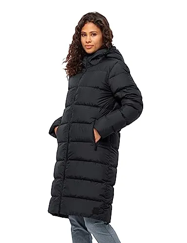 Jack Wolfskin Frozen Palace Coat W RDS black 2XL - Mäntel & Parkas für Damen, isolierter Mantel mit 700 cuin RDS-zertifizierten Daunen für optimale Wärme und Schutz bei kaltem Wetter.