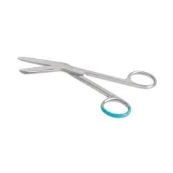 Peha-Instrument Episiotomie-Schere 9910801 – 20 Stück - Hochwertige Einweg-Scheren aus mattem, gebürstetem Stahl, ideal für den hygienischen Einsatz in Klinik und OP. Praktische Einzelverpackung und Dispenser sorgen für einfache Handhabung und Vermeidung von Verwechslungen.