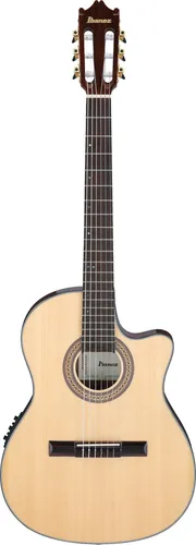 Ibanez GA35TCE-NT Akustik-Gitarre - Elegante Akustik-Gitarre mit Fichten-Decke und Sapele-Boden, ausgestattet mit Ibanez Preamp für besten Klang und ein integriertes Stimmgerät – ideal für Musiker aller Levels.