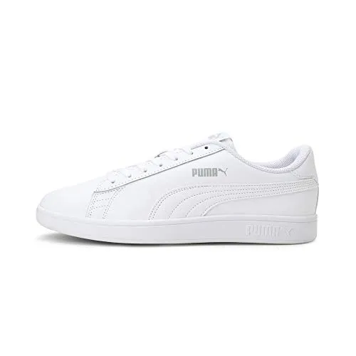 PUMA Unisex Puma Smash v2 L Low-Top - Stilvoller Sneaker in Weiß, 40 EU - Damen-Sneaker aus weichem Leder mit weiterentwickelter Laufsohle, ideal für einen zeitlosen Look und hohen Tragekomfort.