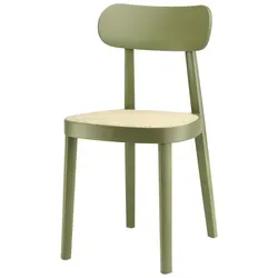 THONET 118 Holzstuhl Buche olivgrün gebeizt