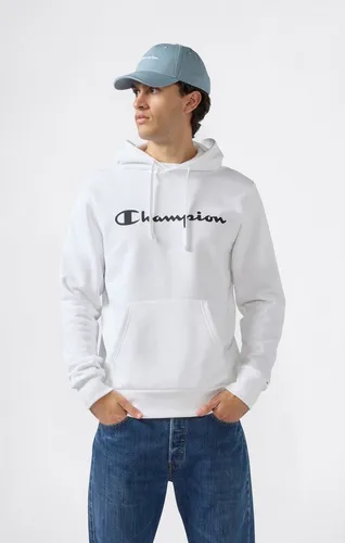 Kapuzensweatshirt CHAMPION "BASICS Fleece Hoodie Large Logo" - Sportliches Herren-Sweatshirt aus 55% Baumwolle und 45% Polyester, ideal für Training und Freizeit. Bequem und stylisch für jeden Anlass.