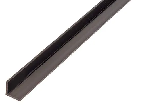 Alberts Winkelprofil Kunststoff schwarz 15x15x1,2/1m - Metall- & Legierung-Platten, gleichschenkliges Winkelprofil aus robustem Kunststoff für vielseitige Anwendungen, langlebig und leicht zu verarbeiten.