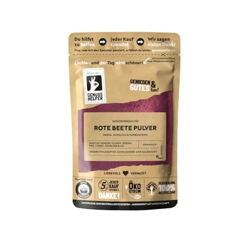 Bremer Gewürzhandel Rote Beete Pulver, gemahlen, natürliche Lebensmittelfarbe, 100g