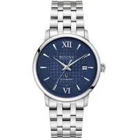 Bulova Herren Analog Automatik Armbanduhr Hudson – Elegante Dresswatch - Die Bulova Hudson vereint klassische Eleganz mit modernem Design. Mit hochwertigem Edelstahlarmband und Kalenderfunktion ist sie der perfekte Begleiter für jeden Anlass.