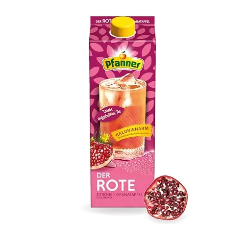 Pfanner Eistee Granatapfel, Zitrone 2,0 l - Erfrischender Eistee mit fruchtigem Granatapfel- und Zitronengeschmack, ideal für heiße Tage und gesellige Anlässe.