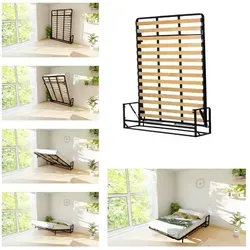 Wall Bed King Stauraumbett Wall Bed King Schrankbett – Platzsparendes Vertikales Wandbett 160 cm x 200 cm