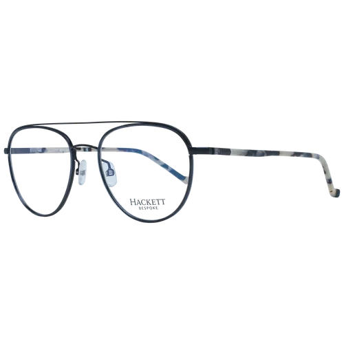 Hackett Bespoke Brille HEB262 02 54 Herren Schwarz - Herren Brillenfassung mit Blaufilter, ideal für digitalen Lifestyle. Hochwertiger Edelstahl-Rahmen in elegantem Schwarz und inklusive Original-Etui.
