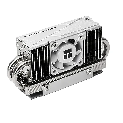 Thermalright HR10 2280 PRO SSD-Kühlkörper, doppelseitiger Kühlkörper, mit kleinem und schnellem PWM-Lüfter, Thermosilikon-Pad für 2280 SSD PC und Computer, Desktop-Hochleistungs-SSD-Kühler