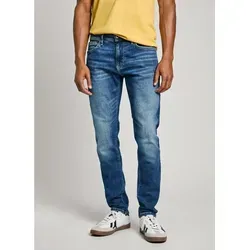 Pepe Jeans Herren Jeans STANLEY Tapered Fit Blau W 36 L 34 - Jeans für Herren mit Tapered Fit und normalem Bund, ideal für lässige Outfits und hohen Tragekomfort im Alltag.