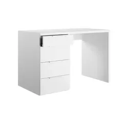 Schreibtisch ESTI BHT 110x75x60 cm weiß - Eckarbeitsplatz in modernem Design, ideal für platzsparende Büros oder Home Offices mit praktischer Nutzung.