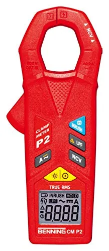 BENNING P2 - TRUE RMS Mini-AC DC-Stromzange, präzise Messung bis 400 A mit Tiefpassfilter für optimale Leistung bei Motoren und Beleuchtung
