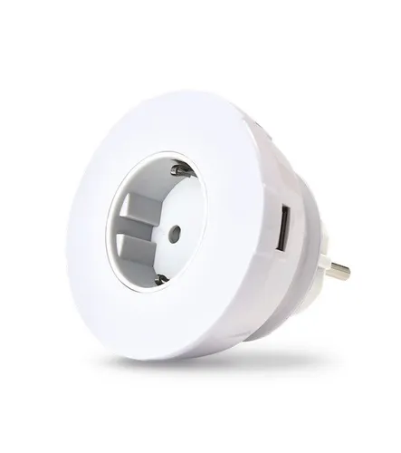 freenet USB Steckdose Mehrfachsteckdose 5 in 1 Adapter usb-c usb-a weiß