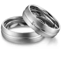 MARRYA Partnerring Titan Ringe Trauringe Eheringe Partnerringe silberfarben 62