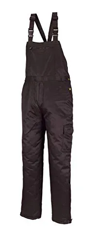 teXXor Kühlhaus-Latzhose Frigo 3XL, schwarz - Winterhose mit Hosenträgern - Arbeitskleidung & Uniformen, ideal für Kühlhäuser und den Winter, warm wattiert mit 4 Taschen für Werkzeug und Zubehör.
