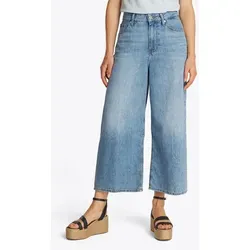 Tommy Hilfiger Weite Jeans Wide Leg High Waist - Jeans in blauer Waschung mit Logo-Badge, aus 100% Baumwolle, ideal für einen lässigen Look und hohen Tragekomfort.