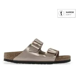 Birkenstock Women's Arizona BF 9 Sandalen 42 - Narrow - Beige - Beige Metallic Sandalen in Größe 42 - Narrow, ideal für den Alltag und bequem für lange Tragezeiten. Entdecken Sie weitere Birkenstock Angebote bei Bergfreunde.de!