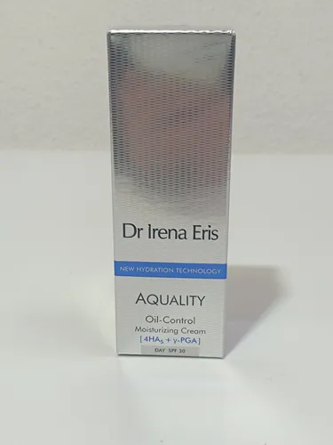 Dr Irena Eris Aquality Oil-Control Moisturizing Cream SPF 30 - Anti-Faltenprodukte mit 50 ml, spezielle Feuchtigkeitscreme mit SPF 30 für optimalen Schutz und Kontrolle von Ölglanz im Gesicht, Dekolleté und Hals.