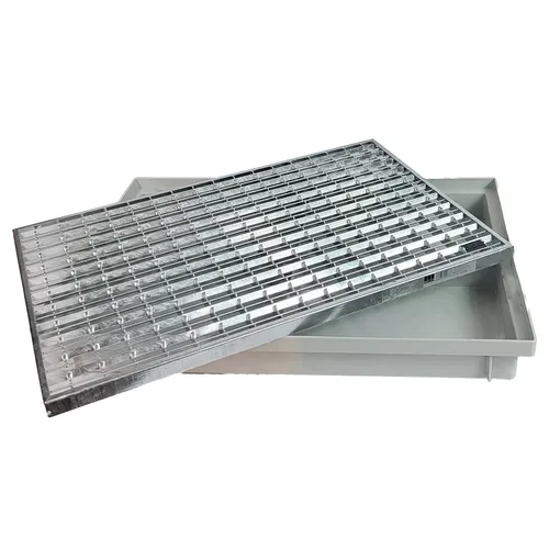 ACO Schuhabstreifer V-Stab Maschenrost 60x40cm - Bodenbeläge: Komplettset mit langlebigem V-Stab Maschenrost und stabiler Bodenwanne, ideal für Neubau oder Modernisierung.