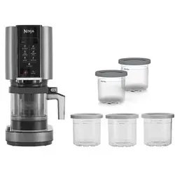 NINJA® CREAMI Eismaschine NC300 EU - Eismaschine für kreative Desserts, 7 Programme & CreamifyTM-Technologie für fluffige Eiscreme aus gefrorenen Zutaten, ideal für individuelle Kreationen.
