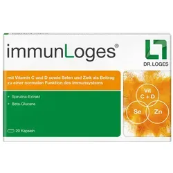 immunLoges Kapseln - Für ein starkes Immunsystem - Arzneimittel zur Unterstützung des Immunsystems, mit einer wissenschaftlich entwickelten Formel aus Spirulina, Vitamin C, D3 und Zink für optimale Abwehrkräfte.