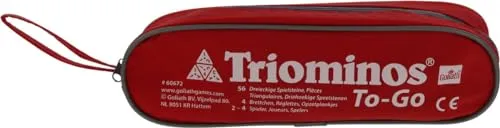 Triominos to Go 60672 - Das spannende Reise-Spiel - Gesellschaftsspiel für Mädchen und Jungen, ideal für unterwegs mit einer Spielzeit von ca. 20 Minuten. Fördert das strategische Denken und die Konzentration.