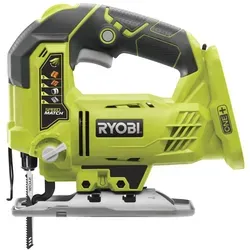 RYOBI 18 V ONE+ Akku-Stichsäge R18JS-0 - Sägen: Max. Schnitttiefe Holz 101mm, Hublänge 25mm für effizientes Schneiden, werkzeugloser Sägeblattwechsel und kompatibel mit 18V ONE+ Akkus.