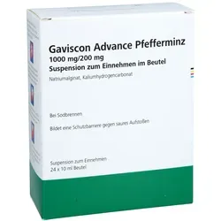 Gaviscon Advance Pfefferminz 1000 Mg/200 Mg Beutel 24X10 ml