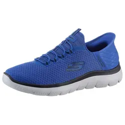 SKECHERS Slip-On Sneaker "SUMMITS-HIGH RANGE" für Herren, Gr. 46, royalblau - Bequemer Slip-On Sneaker von Skechers mit innovativer Hands Free Slip-ins® Technologie. Ideal für einen mühelosen Einstieg und angenehmen Tragekomfort im Alltag.