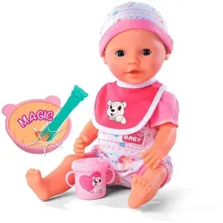 Simba Puppe "Magisches Fütterset" - Spielzeug für Kinder ab 2 Jahren - Wunderschöne Puppe mit passendem Outfit und Zubehör für kreatives Spielen und Sammeln. Ideal für Kinder ab 2 Jahren.