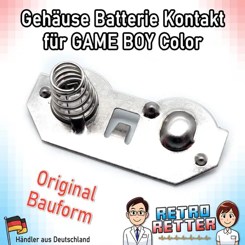 Premium Batteriekontakte für GameBoy Color - Wie Original - GBC Fach Feder