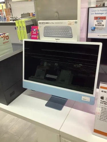 Apple iMac MQRC3D A Blau - 61cm (24 Zoll) All-in-One PC, mit leistungsstarkem M3 8-Core Chip und beeindruckendem 4,5K Retina Display