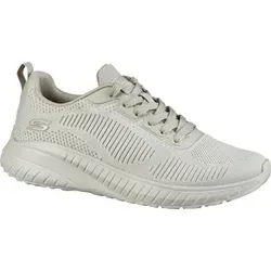Skechers Damen Bobs Squad Chaos Sneaker - Sportlicher Komfort in Natur, 39 EU - Damen-Sneaker mit atmungsaktivem Mesh-Obermaterial und gepolsterter Memory Foam-Einlegesohle. Mit jedem Kauf unterstützen Sie Tierschutzprojekte.
