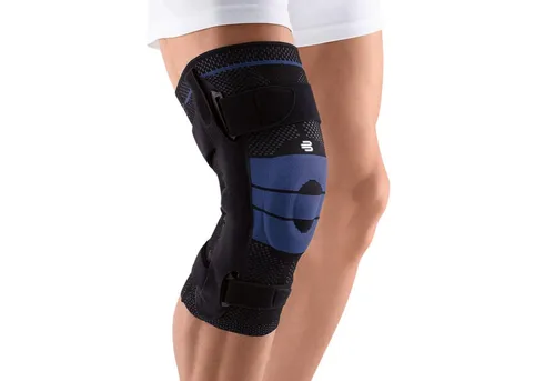 BAUERFEIND GenuTrain Right S Kniebandage, Schwarz - Medizinische Kniebandage mit Kompression zur Schmerzlinderung und Stabilisierung des Knies, ideal bei Arthritis und Verletzungen, sorgt für optimale Bewegungsfreiheit.