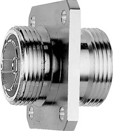 Telegärtner 7-16-Kupplung (F-F) 100024548 - Koax-Kupplung mit 50 Ohm Impedanz, ideal für professionelle Anwendungen. Robuste Buchse/Buchse Ausführung mit Flansch für sichere Verbindung.