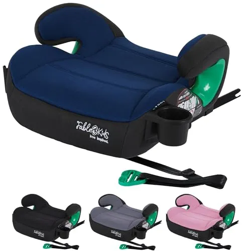 FableKids Autokindersitz - Sicherer Kindersitz mit Isofix, bis 5 Jahre - Kindersitz ECE R129/03, blau, mit Isofix-Befestigung für optimale Sicherheit und Stabilität im Auto. Ideal für Kinder von 125 bis 150 cm.