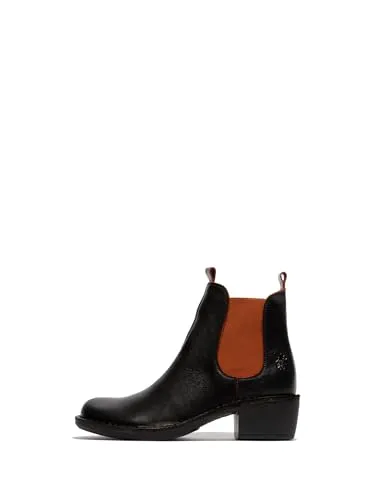Fly London Damen Meme030fly Fashion Boot, Black Red, 38 EU - Wanderschuhe mit stylischem Casual Look, perfekt für Outdoor-Aktivitäten und den Alltag.