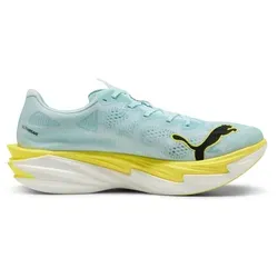 Puma Herren Deviate Nitro Elite 4 Blau 47.0 - Der Puma Deviate NITROTM Elite 4 ist ein ultraleichter Hochleistungs-Laufschuh, der für maximale Geschwindigkeit entwickelt wurde. Seine atmungsaktive Bauweise und die PUMAGRIP-Außensohle garantieren optimale Traktion und Komfort bei jedem Lauf.