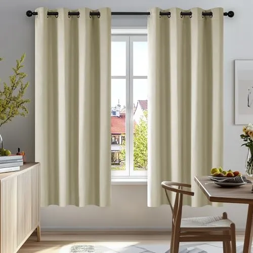 Deconovo Verdunkelungsvorhang 2er Set - Fertiggardinen mit 100% Lichtschutz und Wärmeisolierung für ein optimales Schlafklima. Elegant im Design, ideal für Schlafzimmer und Wohnzimmer.