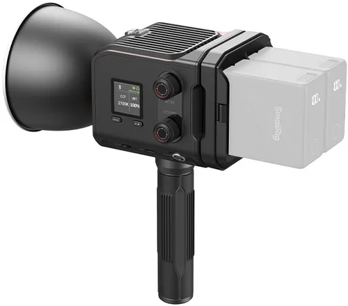 SMALLRIG 4894 RC 100B COB LED-Videoleuchte Mobile Version - Dauerlicht für Videoproduktionen, tragbar und leistungsstark für professionelle Beleuchtung unterwegs.
