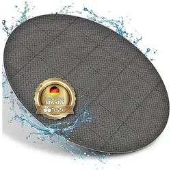 tillvex Pool-Bodenschutzfliese - Runde 240 cm Unterlage für Whirlpools - Poolunterlagen aus hochwertigem EVA-Schaumstoff, schützt & isoliert den Boden, ideal für Outdoor-Nutzung und sorgt für ein angenehmes Ambiente.