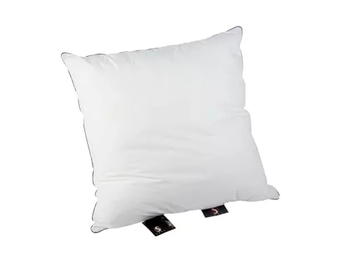 SchlafKult S-LOFT Kissen 80 x 80 cm - Kissen mit Hightech Polyester-Fasern, kuschelig, feuchtigkeitsregulierend und waschbar bis 95°, ideal für einen erholsamen Schlaf.