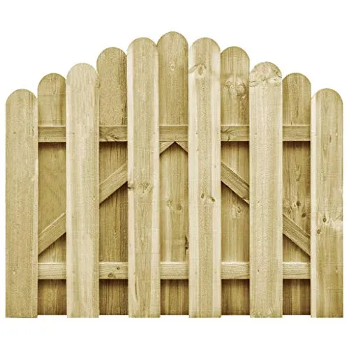 vidaXL Kiefer Imprägniert Gartentor 100x75cm - Rustikales Holztor für Garten - Flügeltore - Langlebiges und witterungsbeständiges Gartentor aus kesseldruckimprägniertem Kiefernholz, ideal für einen charmanten Eingang zu deinem Garten.