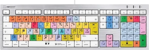 LogicKeyboard Logic Pro X ALBA DE - Deutsche Mac Tastatur für Pro Tools - Tastaturen & Keypads, komfortable Plug & Play Tastatur mit Shortcut-Beschriftung für effizientes Arbeiten in Logic Pro X, zwei USB 2.0 Ports und optimierter Tippwinkel für besten Komfort.