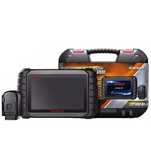 iCarsoft CR Max BT – Auto-Diagnosekoffer - OBD-II Diagnosewerkzeuge, professioneller Koffer mit 5 GB Software und kostenlosen Updates für umfassende Fahrzeugdiagnosen.