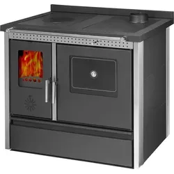 Küchenofen Holzherd Kaminofen Herd Gusseisen 11,91KW BimSchV2 EEK A+ 150mm - Grau