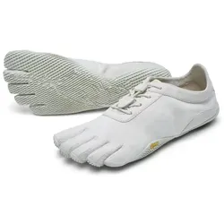 Vibram Damen FiveFingers KSO Eco weiß 39.0 - Laufschuhe für bewusste Alltagsheld:innen, nachhaltig aus Hanf und 100% pflanzlichen Pigmenten. Flexibel und griffig dank N-OIL Außensohle – für ein minimalistisches Gehen mit maximalem Umweltbewusstsein.