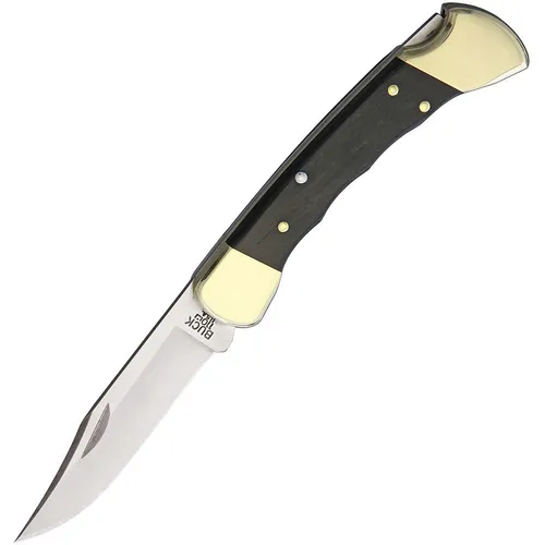 Buck Jagdmesser 110 Folding Hunter - Klappmesser mit 9,5 cm Klinge, ergonomischer Griff mit Fingermulden und Leder-Etui für optimale Handhabung
