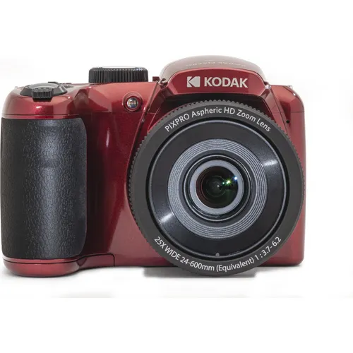 KODAK PIXPRO Astro Zoom AZ255-RD - 16MP Digitalkamera mit 25-fachem Zoom, 24mm Weitwinkel und 1080P Full HD Video, ideal für beeindruckende Aufnahmen in Rot