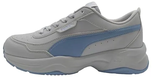 PUMA Damen Cilia Mode Sneaker, Silver Mist Haute Tropic Weiß, 36 EU - Damen-Sneaker aus atmungsaktivem Mesh mit EVA-Zwischensohle für optimalen Komfort und Gummi-Außensohle für besten Grip – perfekt für den Alltag!